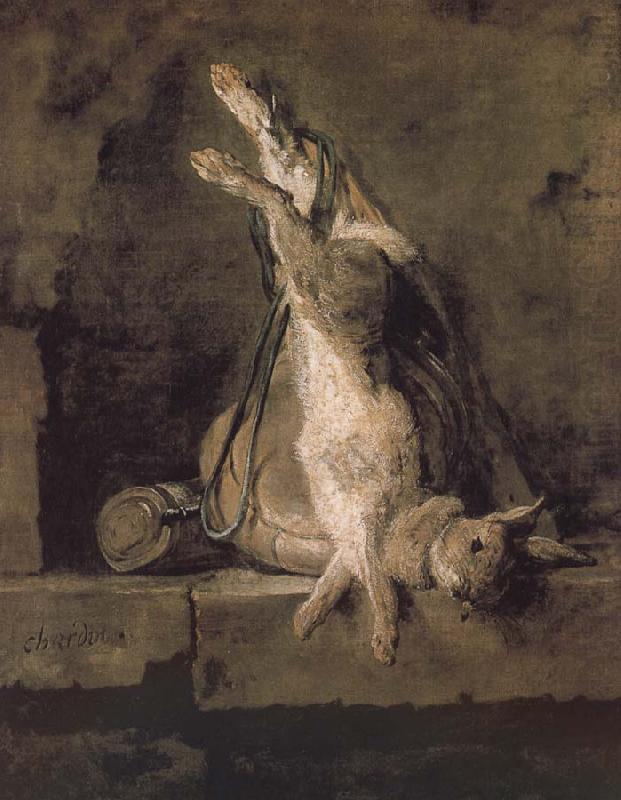 Jean Baptiste Simeon Chardin Hare hunting bags and powder extinguishers china oil painting image